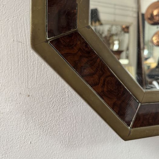Octagonal 1970s Mirror