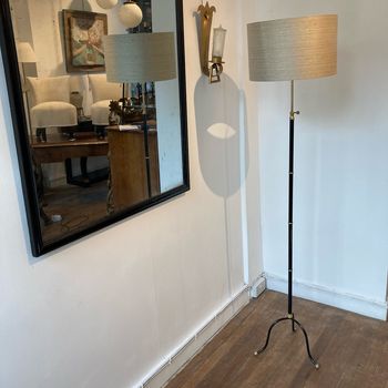 Black and Brass Floor Lamp