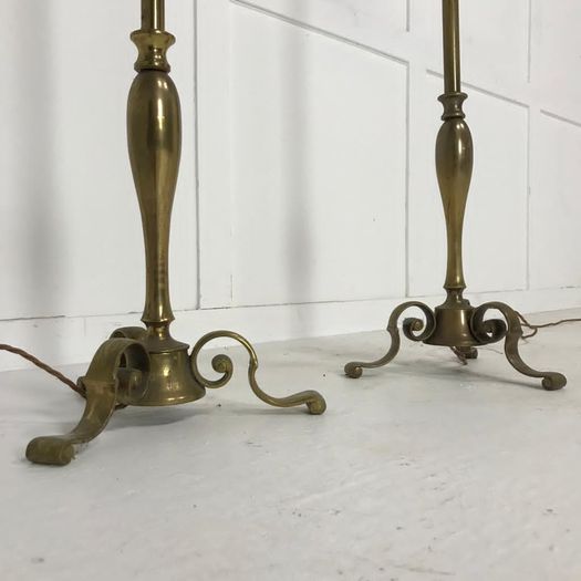 Pair of Brass Floor Lamps