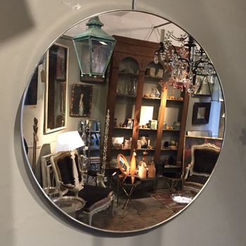 Round Chrome Mirror