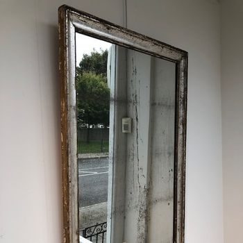 Mid 19th C. French Silver Bistro Mirror