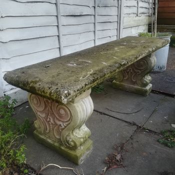 Old garden bench