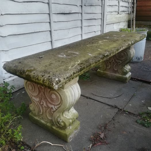 Old garden bench