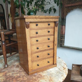 Antique baby Wellington chest