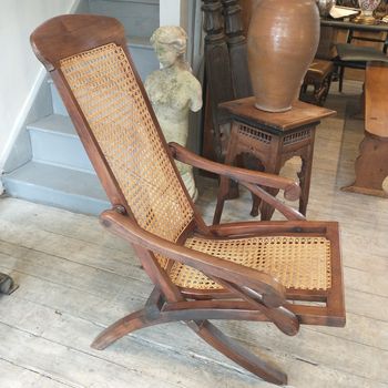 Antique teak armchair