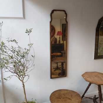 Antique arched skinny mirror