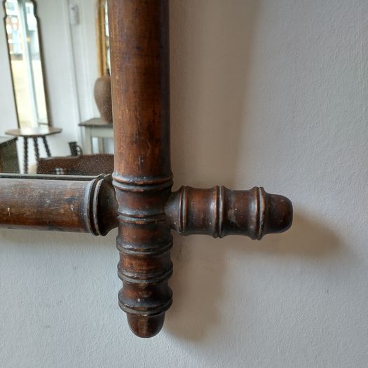 Antique faux bamboo mirror
