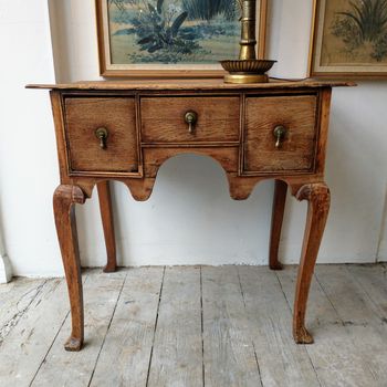 Early C18th oak lowboy