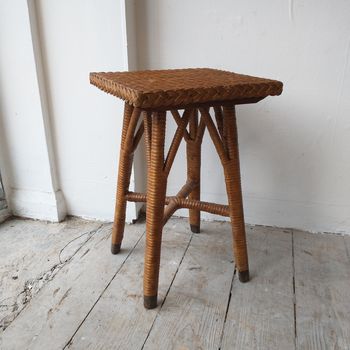 Antique wicker table