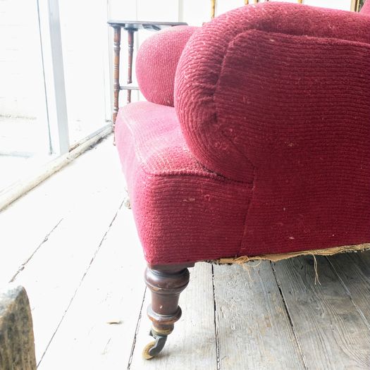 C19th Howard type large armchair