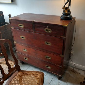 Georgian teak military chest