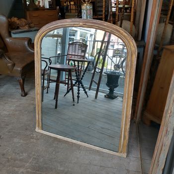 Antique gilt overmantel mirror