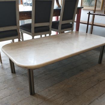 Marble large coffee table 142x76cms
