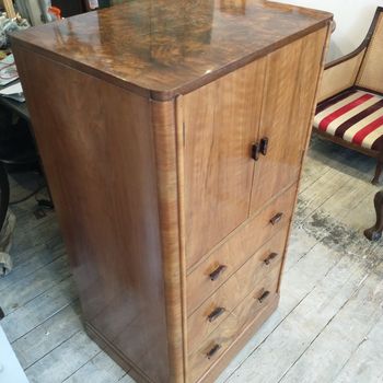 Deco walnut cabinet