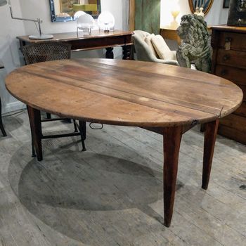 Large oval French provincial farmhouse table