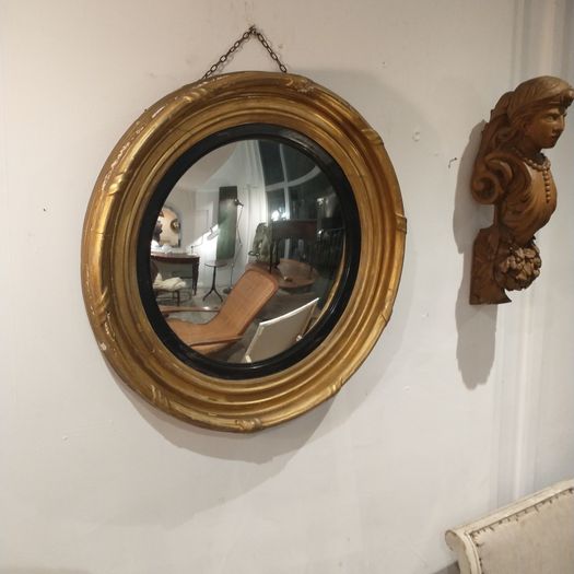 Regency English convex mirror