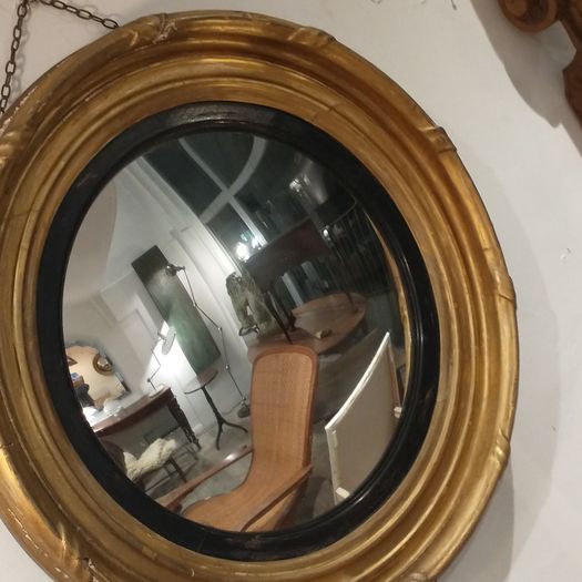 Regency English convex mirror
