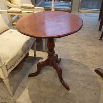Antique elm  lamp table