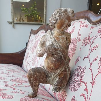 Early C18th Northern Italian carved putto