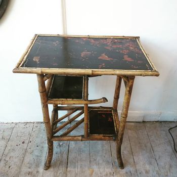 Victorian aesthetic movement bamboo table