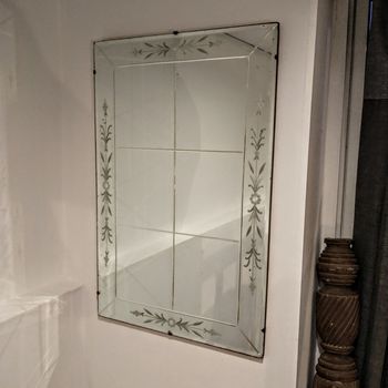 50s etched mirror