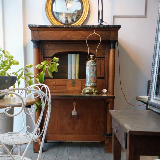 French Empire walnut escritoire