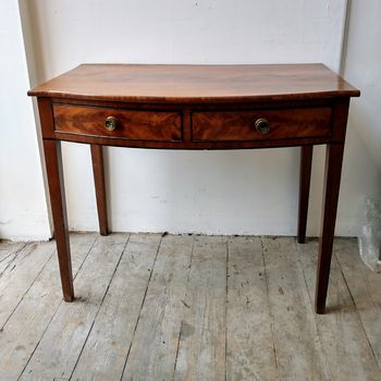 Georgian bow fronted side table