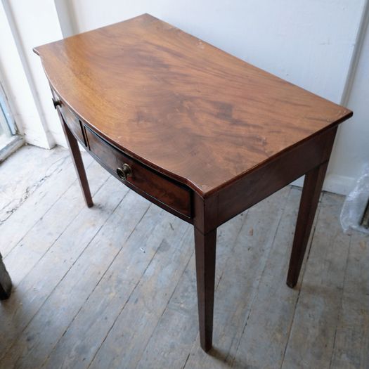 Georgian bow fronted side table