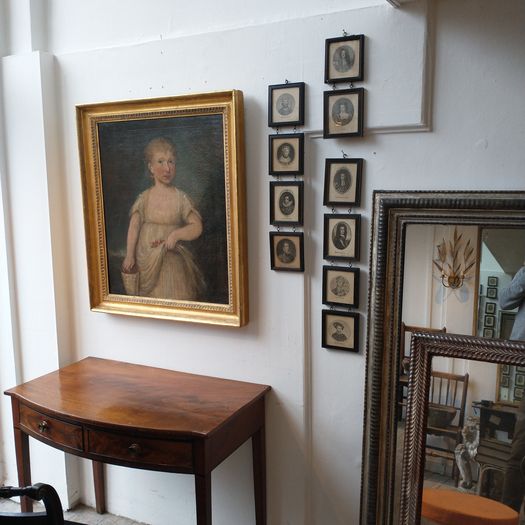 C18th oil young girl