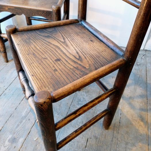 Early C18TH elm chairs