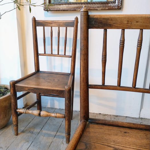 Early C18TH elm chairs
