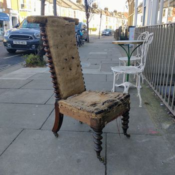 Antique rosewood low chair