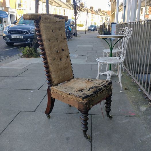 Antique rosewood low chair
