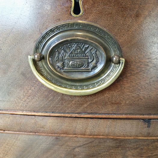 Regency bow chest drawers