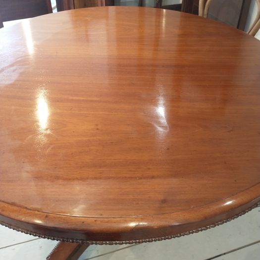 Antique large circular dining table