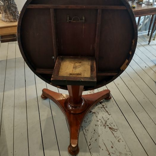 Antique large circular dining table