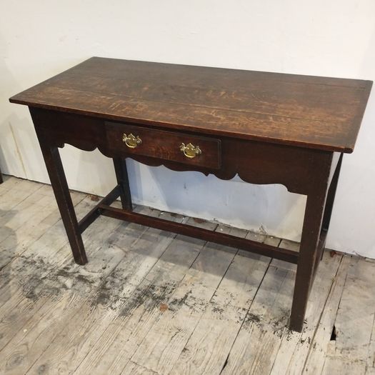 Antique C18TH provincial oak side table
