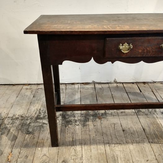 Antique C18TH provincial oak side table
