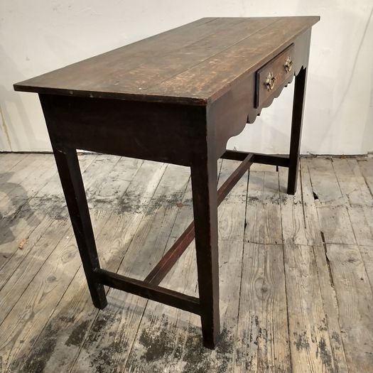 Antique C18TH provincial oak side table