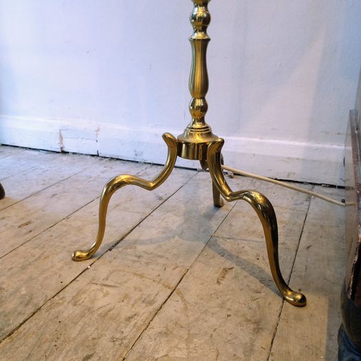 1950s brass floor lamp