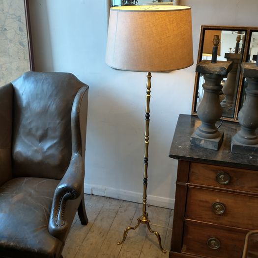 1950s brass floor lamp