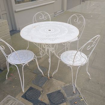 French iron garden set