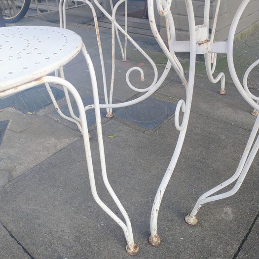 French iron garden set