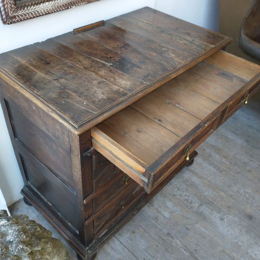 Charles II walnut chest