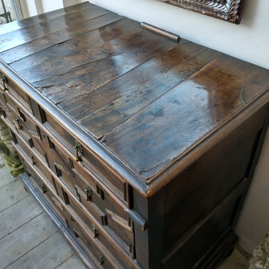 Charles II walnut chest