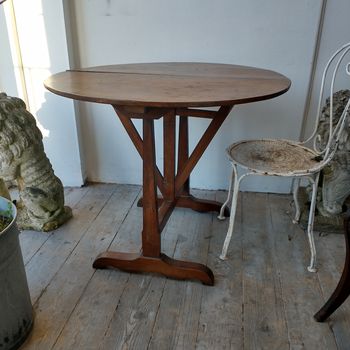 French oak antique vendange table