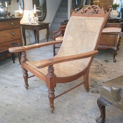 Antique Anglo Indian plantation chair