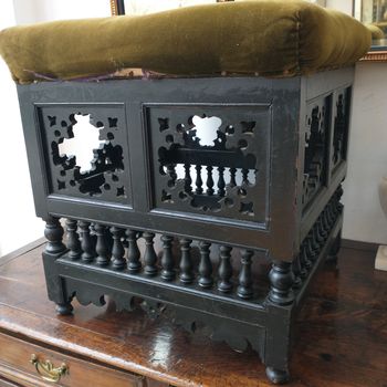 Antique aesthetic movement stool
