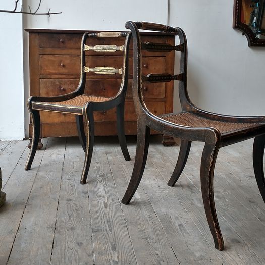Regency painted chairs