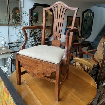 Georgian elm armchair